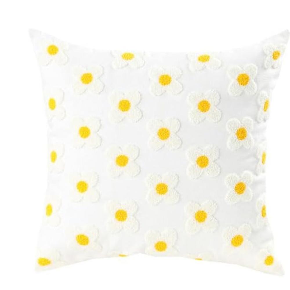 2D Floral Printed Pillowcase, Modern Fashion Home Bedroom Decoration, Living Room Sofa Cushion Cover, Flat Printing Short Plush