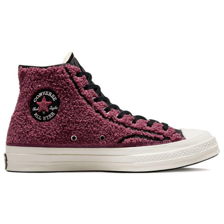 Converse Chuck 70 High Sherpa - Кроссовки унисекс Shadowberry Pink Black Egret 172007C