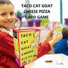 Unique Taco Cat Goat Cheese Pizza Card Game Featuring Halloween Treats