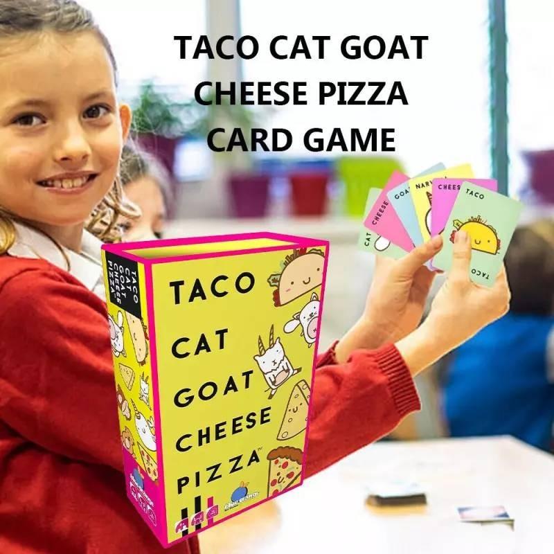 Unique Taco Cat Goat Cheese Pizza Card Game Featuring Halloween Treats
