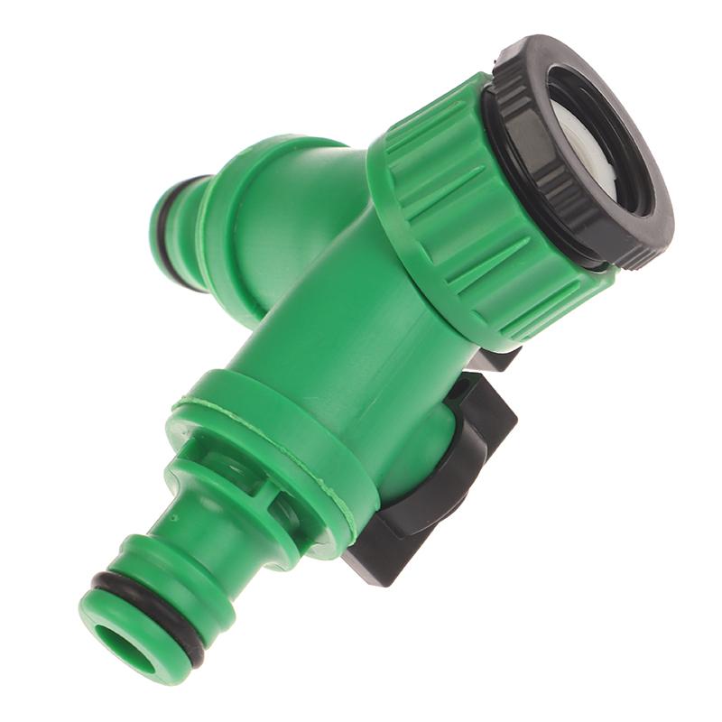 2-Way Garden Tap Water Splitter 3/4" Female Thread Garden Hose Y Type Watering Adjustable Switch Water Controller Valve