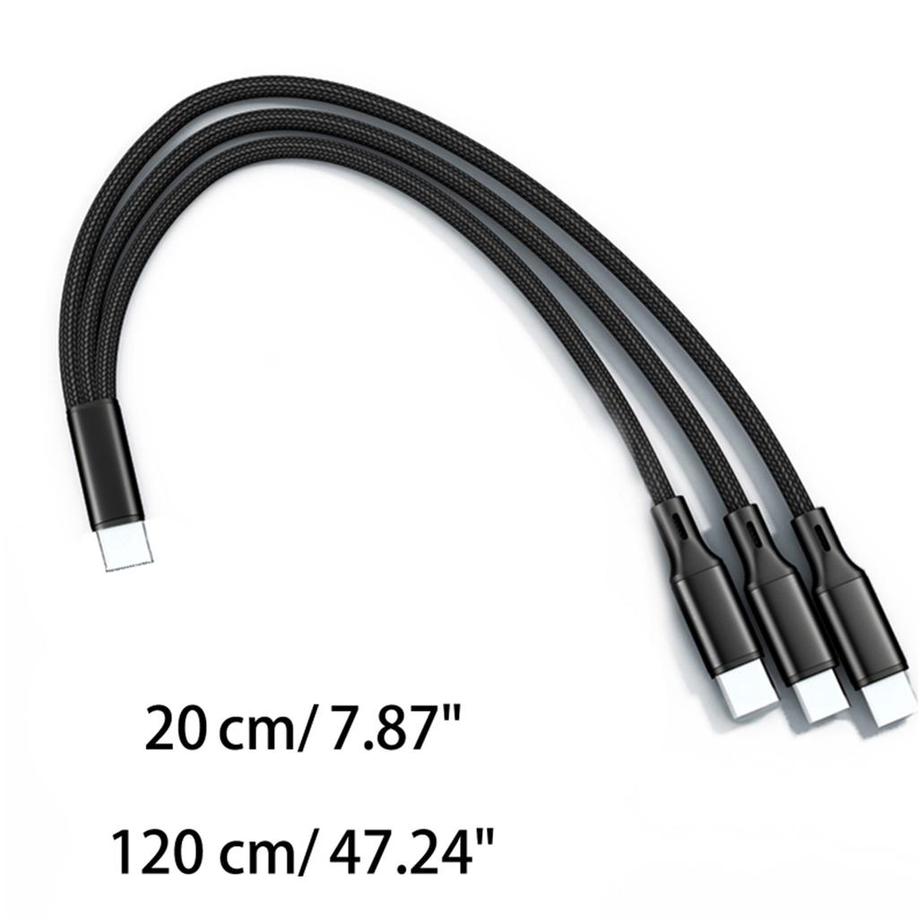 Многопортовый USB Type-C Зарядный Кабель 5V 2A, 3-в-1 Type C Зарядное Устройство-Шнур с 3 USB-C Портами для Мобильных Телефонов/Планшетов
