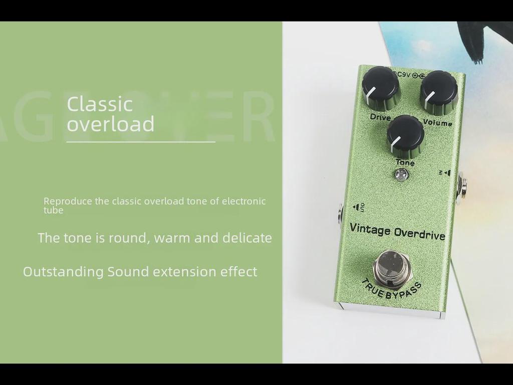 Компактная педаль эффектов для электрогитары: 10 эффектов, включая эквалайзер, дисторшн, овердрайв, фузз, хорус, симуляцию и задержку.