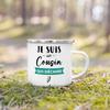 Best Cousin in The World French Printed Mug Outdoor Water Cup Drink Coffee Cups Camping Mugs Holiday Birthday Gift for Cousins
