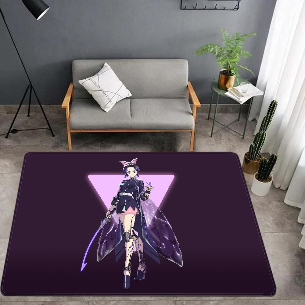 Kochou Shinobu Demon Slayer Room Mats Retro Multiple Choice Living Room Kitchen Rug Non-Slip Welcome Rug