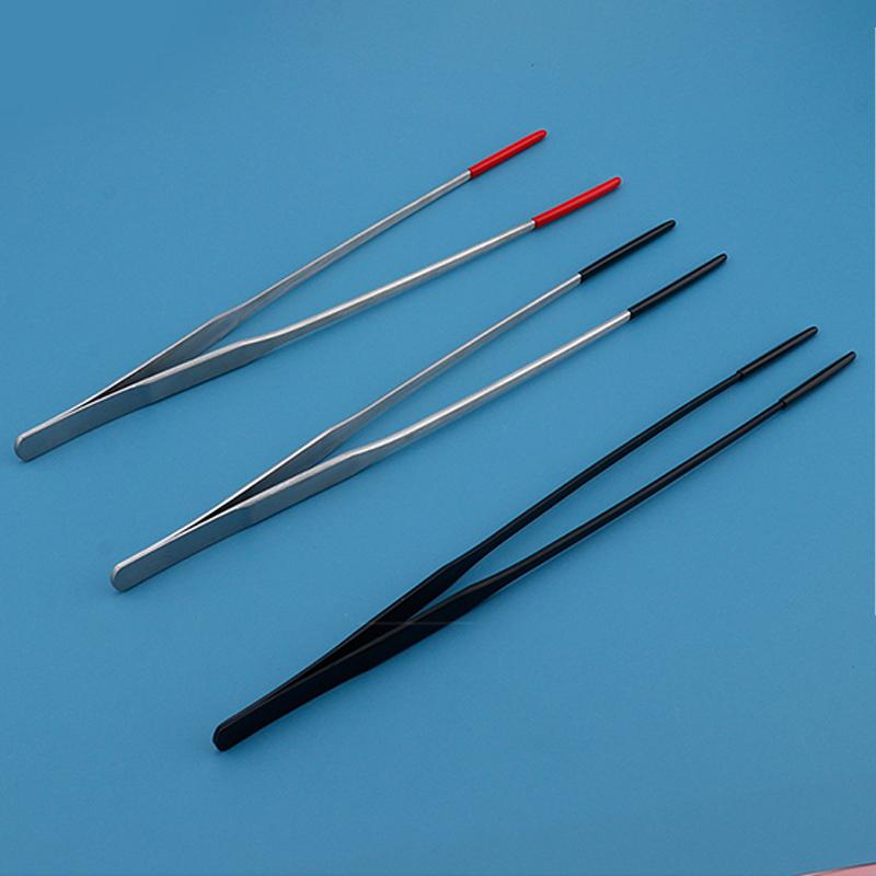 Щипцы для кормления рептилий из нержавеющей стали с резиновыми наконечниками, пинцеты для аквариума, инструменты для чистки аквариума, аксессуары для террариума для змей