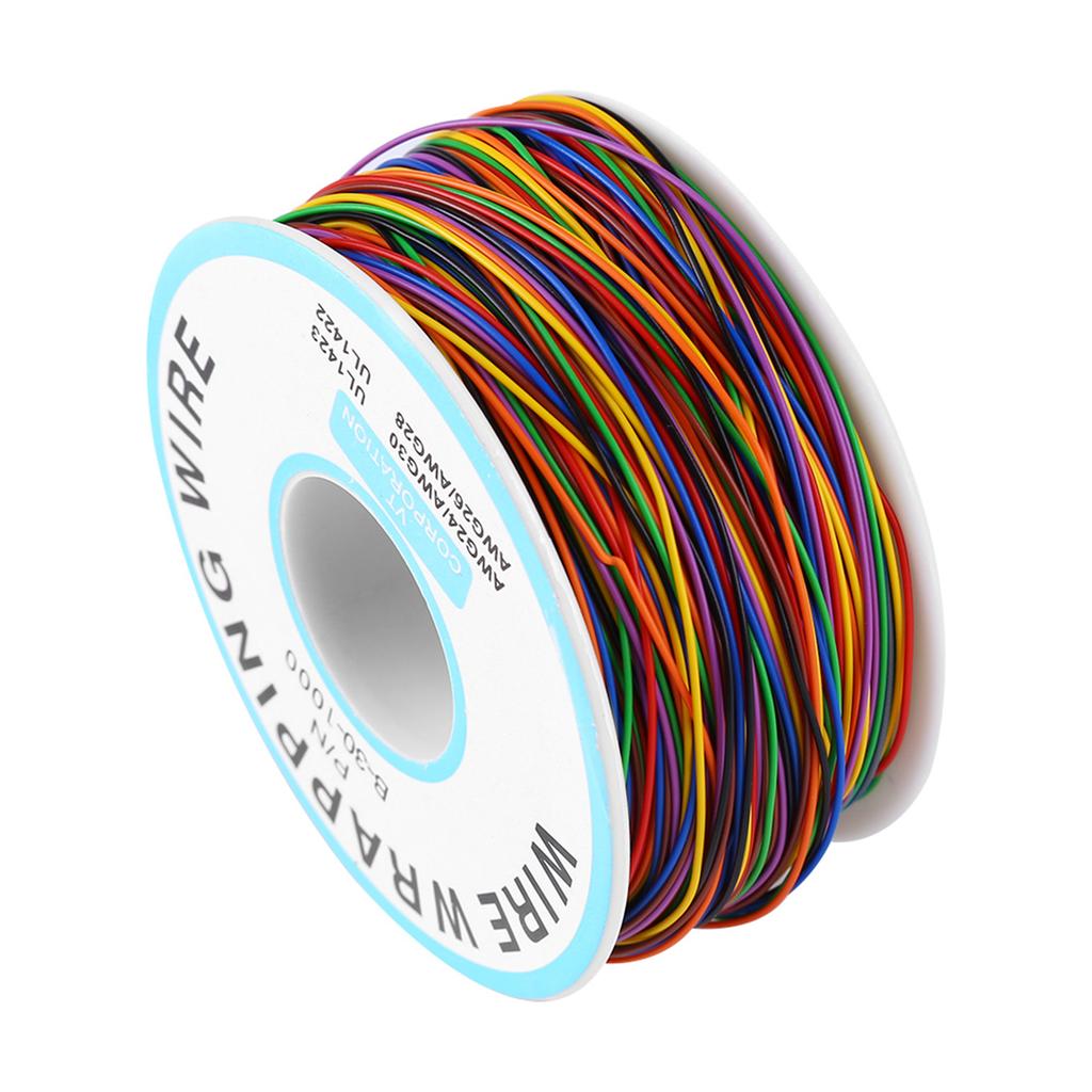 Colorful P/N B‑30‑1000 250M 8‑Wire Colored Insulation Wrapping Copper Test Cable Electric Cable Wrapping Wire Wire Cable