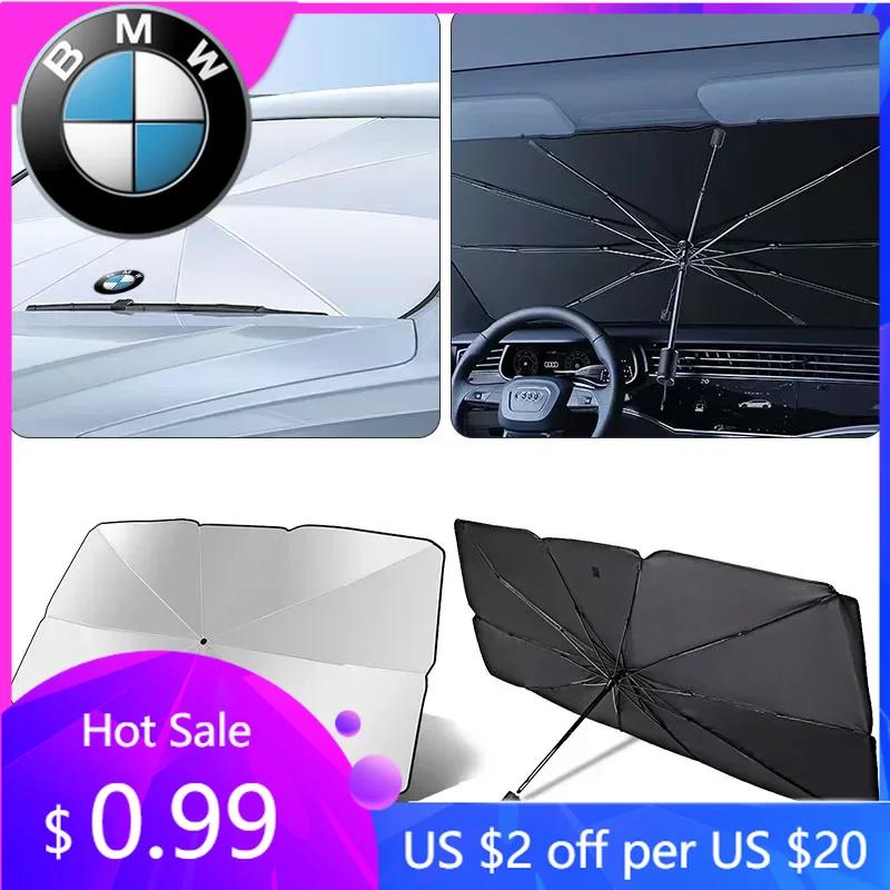 BWN1 Car Sticker For BMW Windshield SunShade Umbrella Hemmed Edges Cover Protector Parasol For BMW M M3 M5 E46 E90 F20 E39 E91 E87 E6