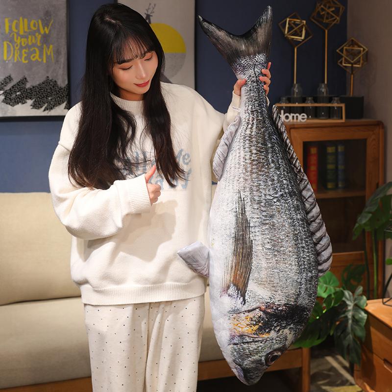 8 Стилей Имитация Рыбы Подушка Плюшевая Игрушка Мягкая Набивная Удобная Подушка Гигантская Реалистичная Рыба для Детей Взрослых Домашний Декор Подарок