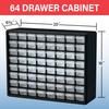 Akro-Mils 64-Drawer Plastic Storage Cabinet for Garage Organization, Bead Organizer, Building Brick Storage, Teacher's Toolbox, and Makeup Organizer,