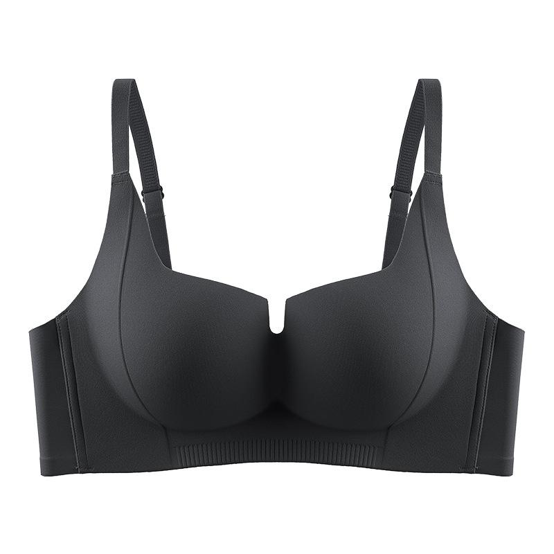 Gather Underwear Women's Top Support Thin Breathable Bra Push Up Bra