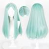 Парик для косплея Rebecca Cyberpunk Edgerunners Парик Rebecca Cyan Straight Центральный пробор Термостойкие волосы Аниме-парики + шапочка для парика