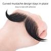 Natural Makeup Fake Beard Real Hair Realistic Fake Moustache Human Hair Beard  Used In Daily Life