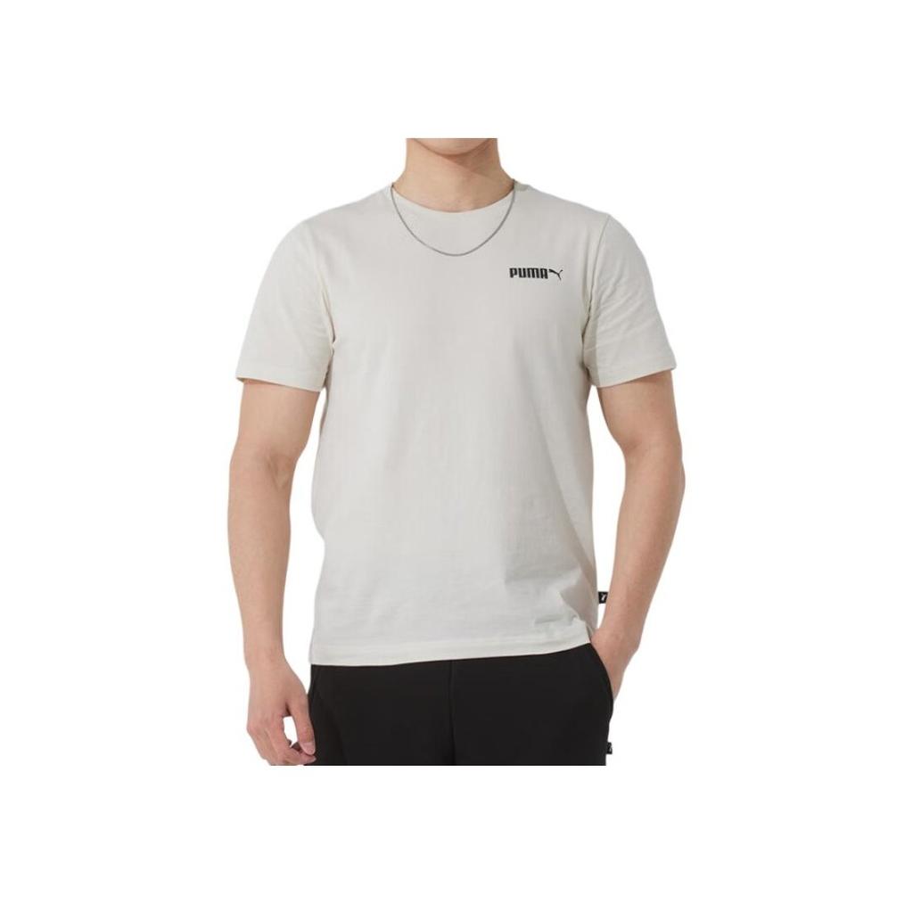 Puma Comfortable Breathable Pullover Short Sleeve T-Shirt Men Tops Off-White 691340-87