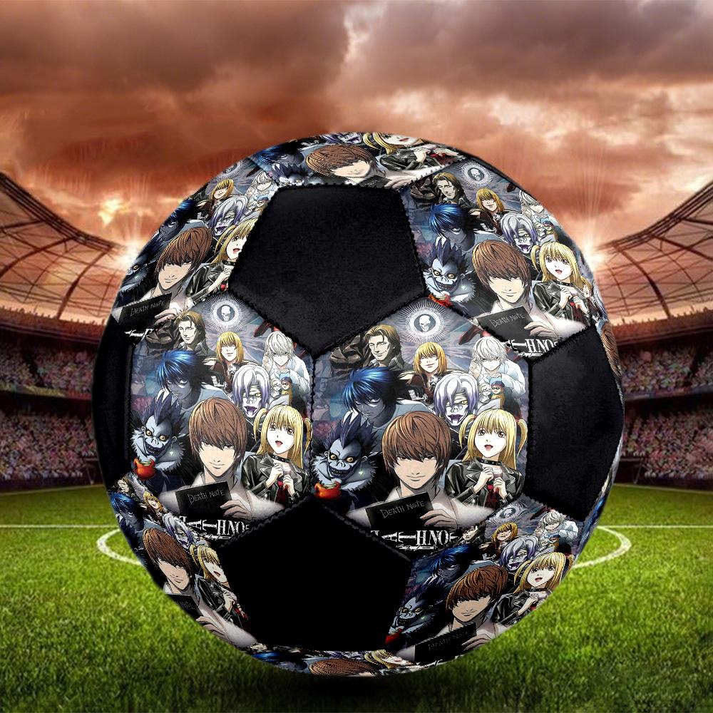 Death Note Indoor Soccer Ball Colorful All Ages Size 5 Machine Stitched PVC Competition Ready Durable High-Bounce