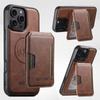 Detachable Magnetic Wireless Charger Wallet Case Card Holder Phone Case for IPhone 16 15 Plus 14 13 12 Pro Max Leather Cover