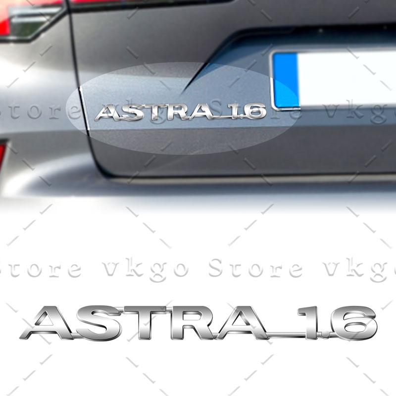 3D Chrome Metal 1.8-16V Letters Rear Trunk Fender Emblem Sticker For Vauxhall Astra 1.6 Opel Zafira Optima Corsa Accessories