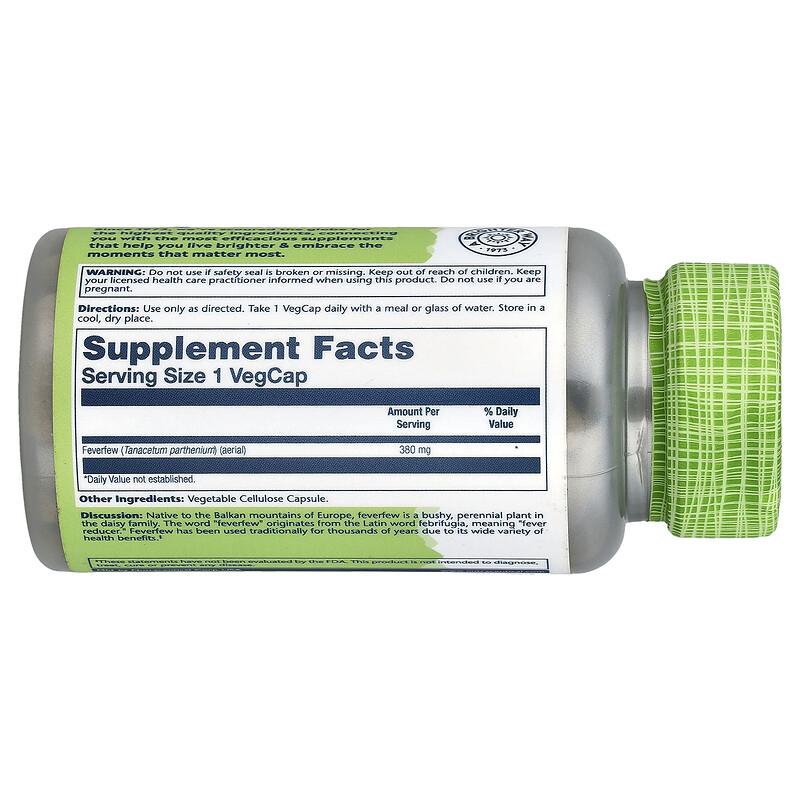True Herbs, Feverfew, 380 mg, 100 VegCaps