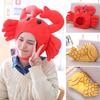 Прекрасная хлопковая шапка-бини с ушками в форме тайяки-краба, реквизит для костюмированных вечеринок