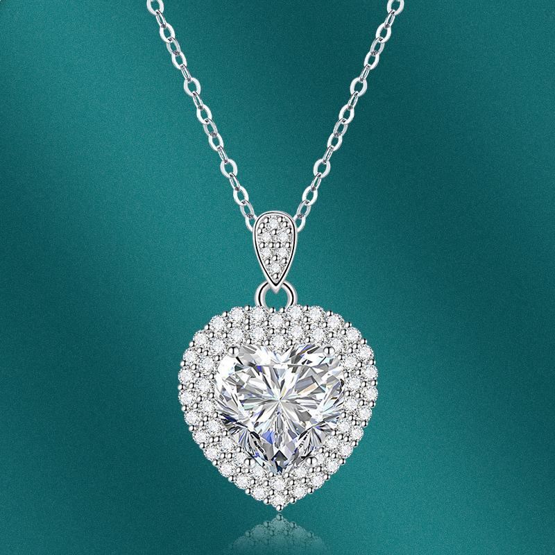 BELLA BOX Heart Pendant Necklace Multiple Colour Fashion Wedding Engagement Jewelry