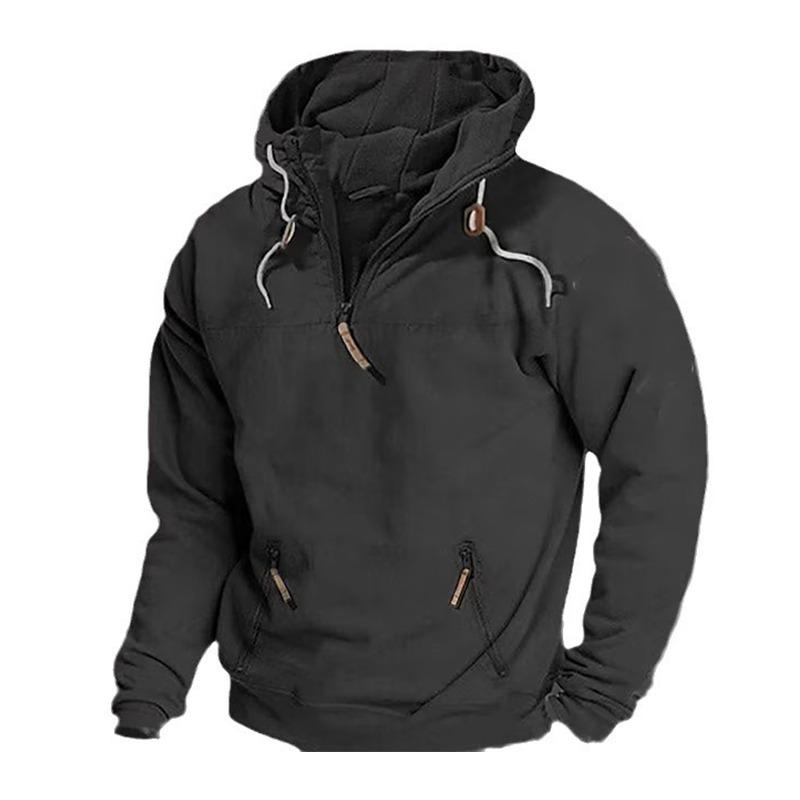 Отпуск повседневная мужская толстовка пуловер весна осень повседневная армейская карманная толстовка с капюшоном