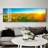 Nordic Sunflower Field Canvas Painting Yellow Landscape Posters and Prints Flower Wall Picture Art for Living Room Decor Cuadros