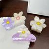 Stylish Acrylic Flower Hair Clips Available In Multiple Colors For Elegant Women's Hairstyles