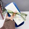 Gradient Green Fashion Square Anti Blue Light Glasses Women Luxury Brand Big Frame Presbyopia Eyeglasses Female Reading Glasses