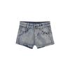 Женские джинсовые шорты с низкой посадкой и заклепками - Ретро, Сексуальные и Универсальные