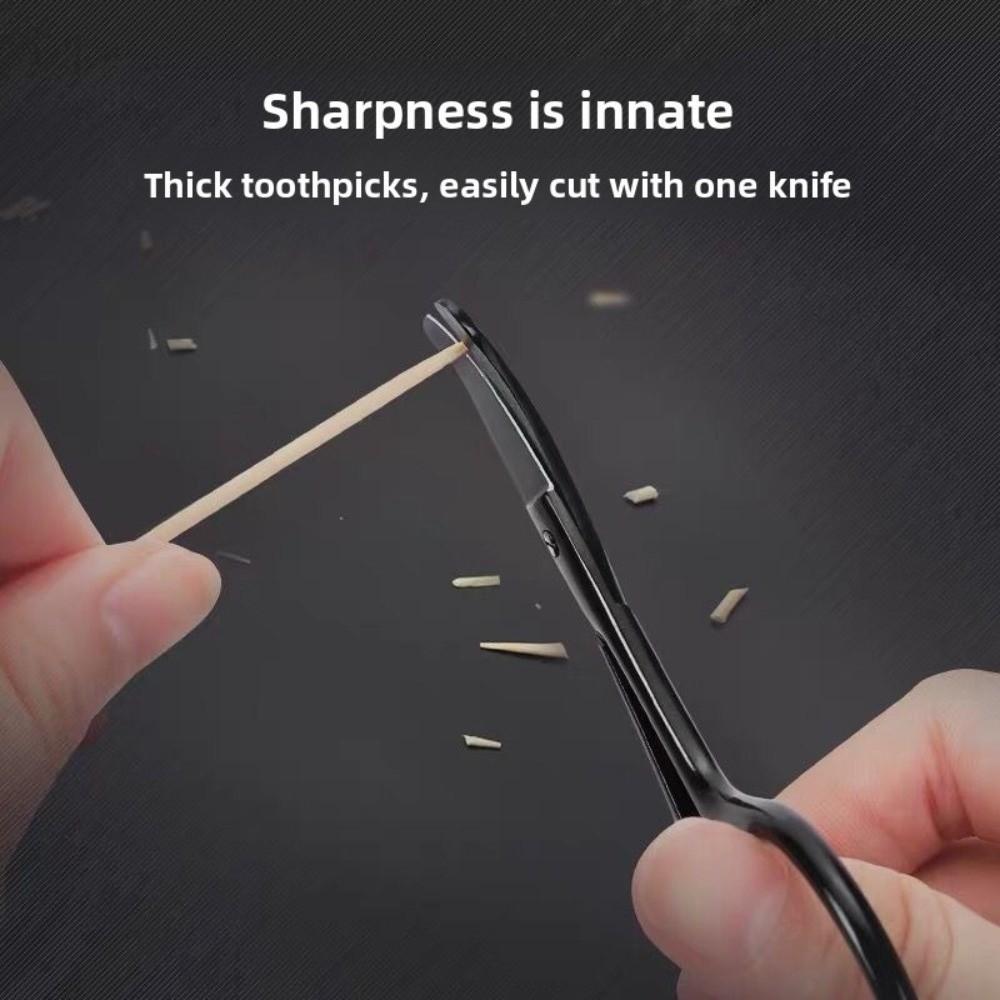 Stainless Steel Nose Hair Cut Black Eyebrow Trimming Nose Ear Hair Remover Trimmer Beauty Tool
