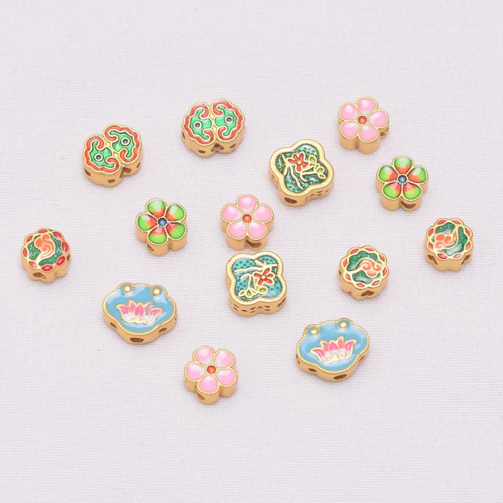 10 шт. Бусины цвета стойкого античного золота, бусины с мантрой из шести слогов, россыпные бусины, бусины в форме песочных часов, бусины для бисероплетения, бусины для изготовления браслетов своими руками, ювелирные бусины