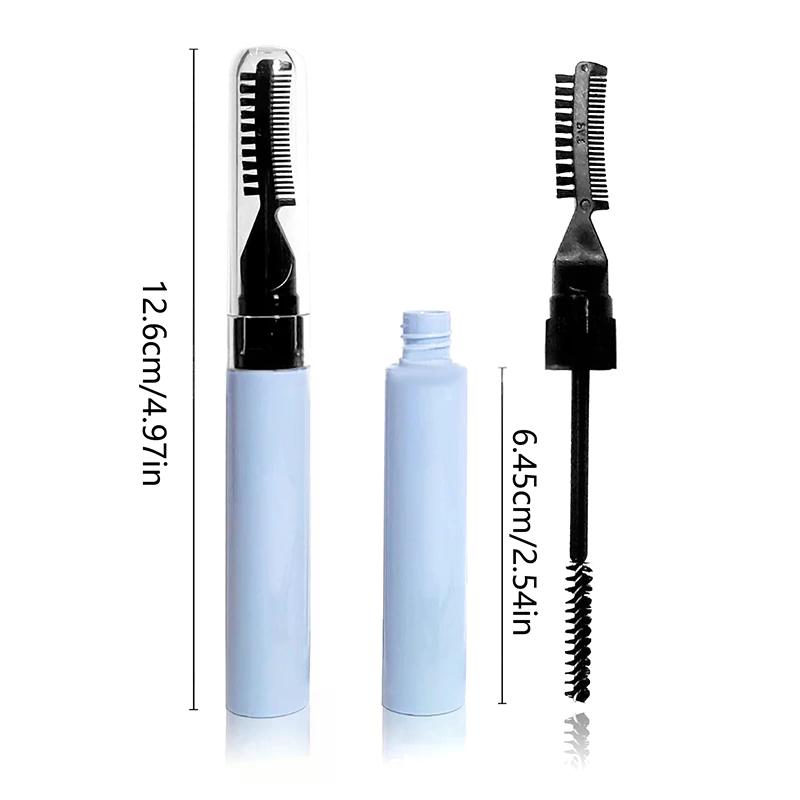 NEW 10ml Dual Brush Head Empty Mascara Tube DIY Refillable Eyebrow Gel Bottle Eyelash Elongation Cosmetics Containers Packaging