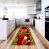 1 шт. анти-усталостный кухонный коврик красный Санта-Клаус водонепроницаемый нескользящий толстый мягкий кухонный коврик прочный удобный стоячий коврик для кухни