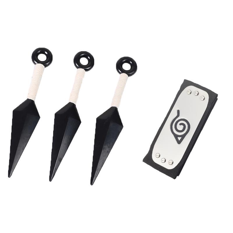 Доступный: Маска Какаши, Кунаи и сюрикены Наруто, Набор повязки Конохи