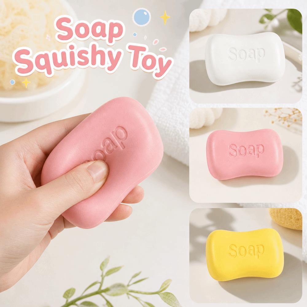 Anxiety Relief Soap Squeeze Toys Creative Realistic Soap Pinch Home Decoration