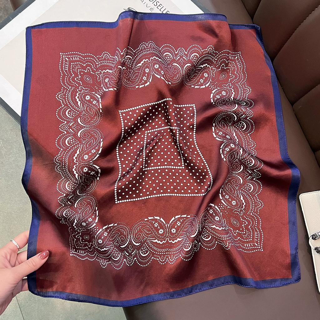 New 100% Natural Real Silk Scarf Women Bandana Square Scarves Wrap Kerchief Mulberry Fashion Luxury High Quality Hijab For Lady