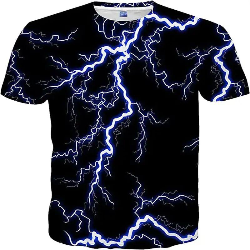 Мужская летняя мода 3D-печатный узор со звездами и космосом, повседневная футболка с круглым вырезом и коротким рукавом, уличный тренд, большой размер, дышащий топ