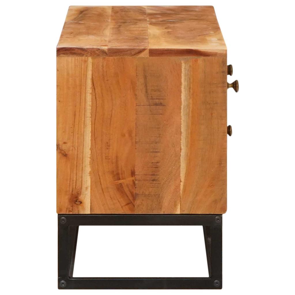 TV Stand Natural 110 x 30 x 44 cm Solid Acacia Wood