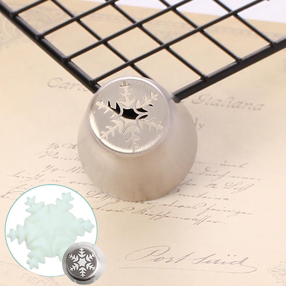 Russian Tulip Icing Piping Nozzles Christmas Stainless Steel Icecream Bakery Tips Pastry Bag Cupcake Cake Decorating Tools Molds