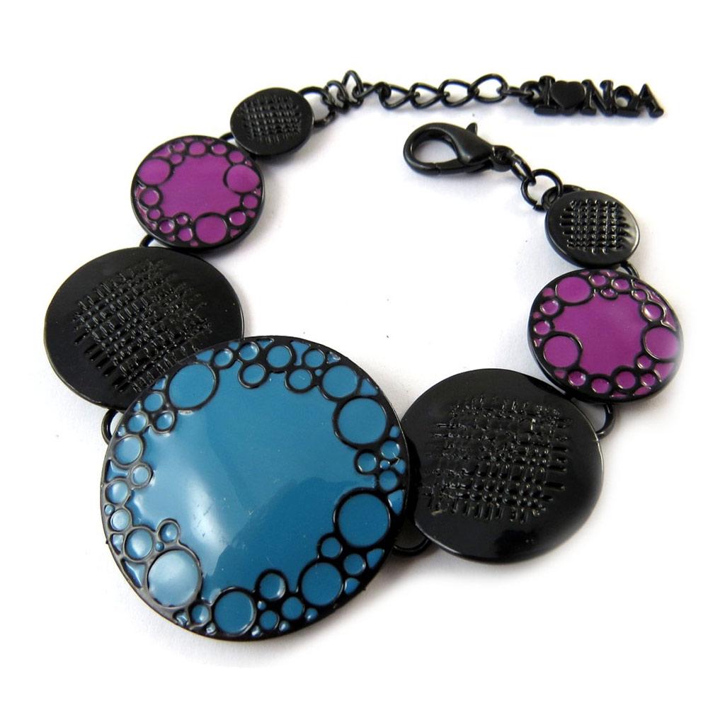 NOA [G5532] - Дизайнерский браслет «Princesse Pop» сине-фиолетовый.