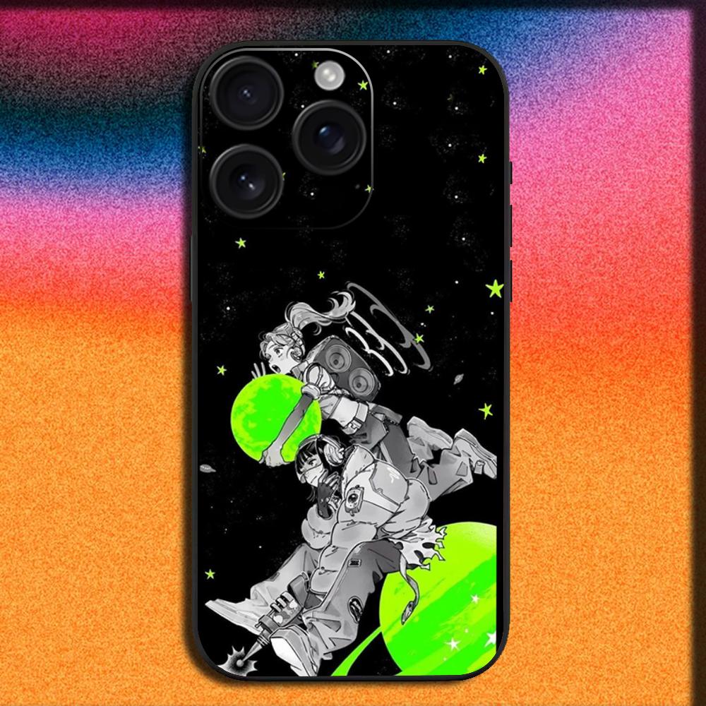 Зеленый Юри Парень KiniOto Манга Чехол для Телефона Для iPhone 16,15,14,13,12,11,Pro,XS,Max,XR,Plus,E,Mini Мягкий Черный Чехол