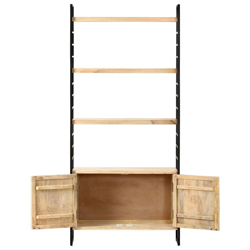 4 Tier Bookshelf 80 x 30 x 180 cm Solid Mango Wood