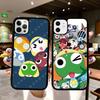 Кероро Лягушонок Крутой Гансо Сержант Чехол для Телефона из PC+TPU Для IPhone 17 16 15 14 PRO MAX 11 12 13 PLUS MINI