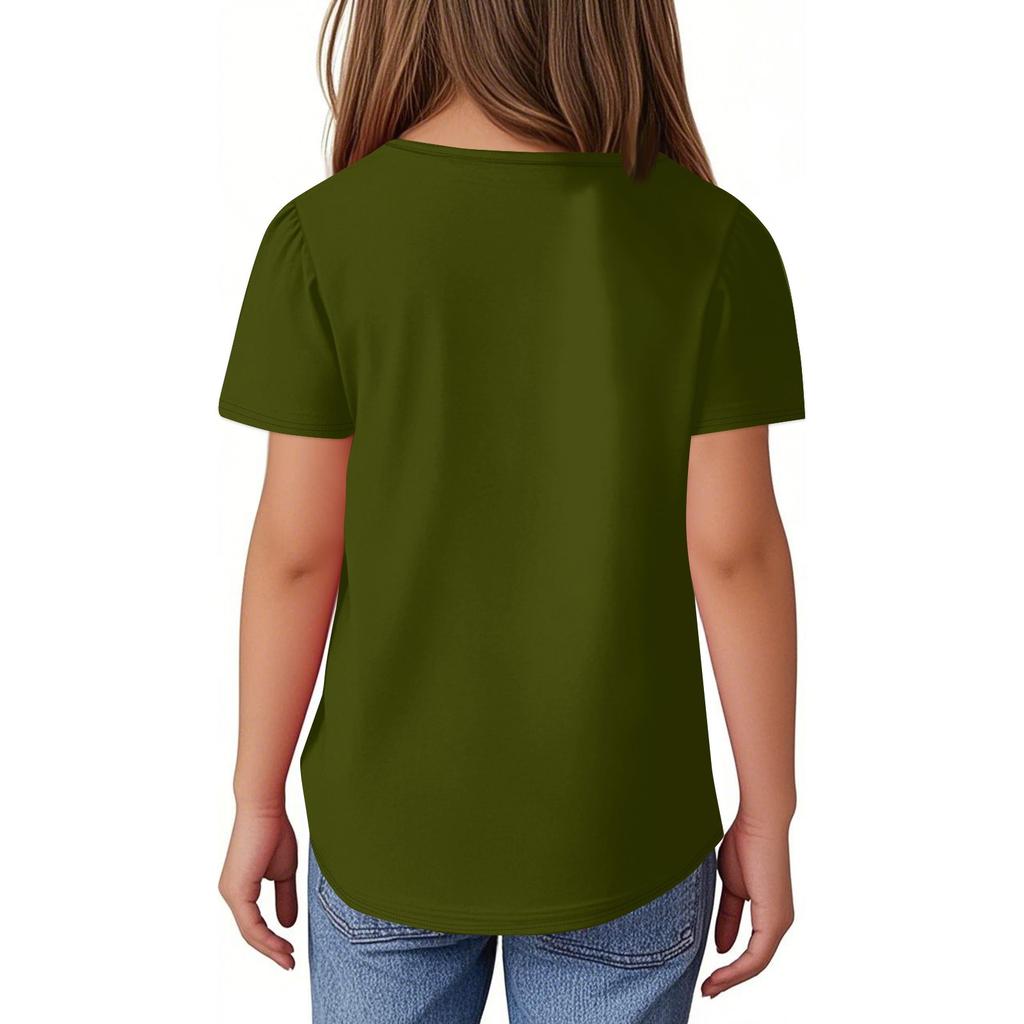 Детские футболки с короткими рукавами и круглым воротником, футболка для отдыха на лето