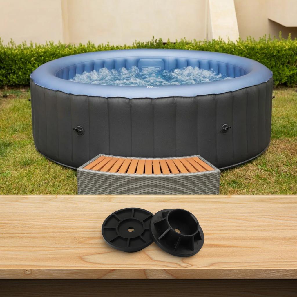 1Pcs For Intex 25021 18-24 Foot Metal Frame Pool Leg Cap Small Rectangular Frame Pool Model 28279 28270 28271 28253EH Black