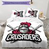 Crusader 3pcs Bedding Set Duvet Cover Closure Includes 1 Duvet Cover & 2 Pillowcases for All Seasons Bedroom Home Dorm Decor