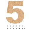Adhesive MDF Wood Number 7.5cm Number 5