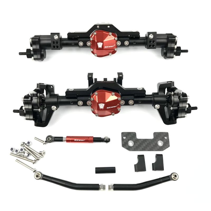 Передняя и задняя портальная ось из алюминиевого сплава, обработанная на станке с ЧПУ для гусеничного автомобиля 1/10 RC Axial SCX10