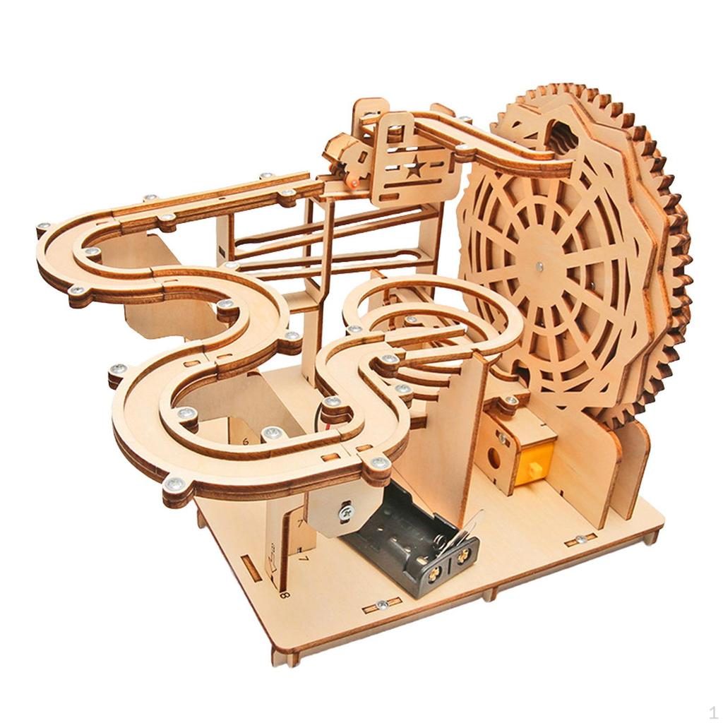 Marble Run 3D деревянная головоломка поделки механические модели наборы DIY строительство для подарка на день рождения