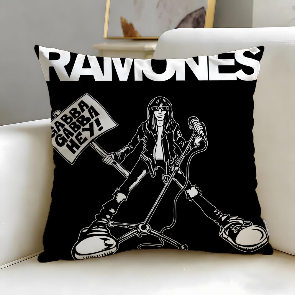 Классическая группа Ramones Наволочка Мягкая и Легко стирающаяся – Универсальная для Дивана, Кровати, Путешествий и Офиса